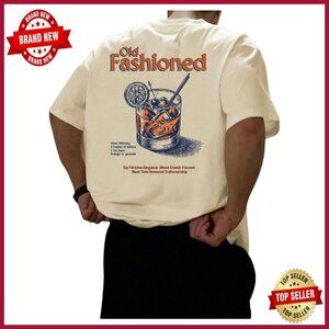 Men's Vintage Graphic Tee Short Sleeve Streetwear Summer T-Shirt